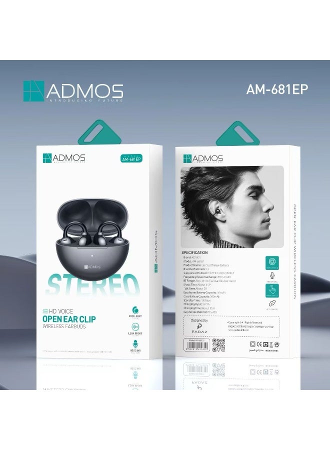 Admos Admos am-681ep True Wireless open-ear Clip Earbuds ZD8BE32CDD20816793850Z